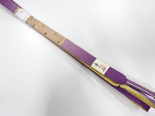 JAPANESE KIMONO / UNUSED KOREI HAND-TIED OBIJIME